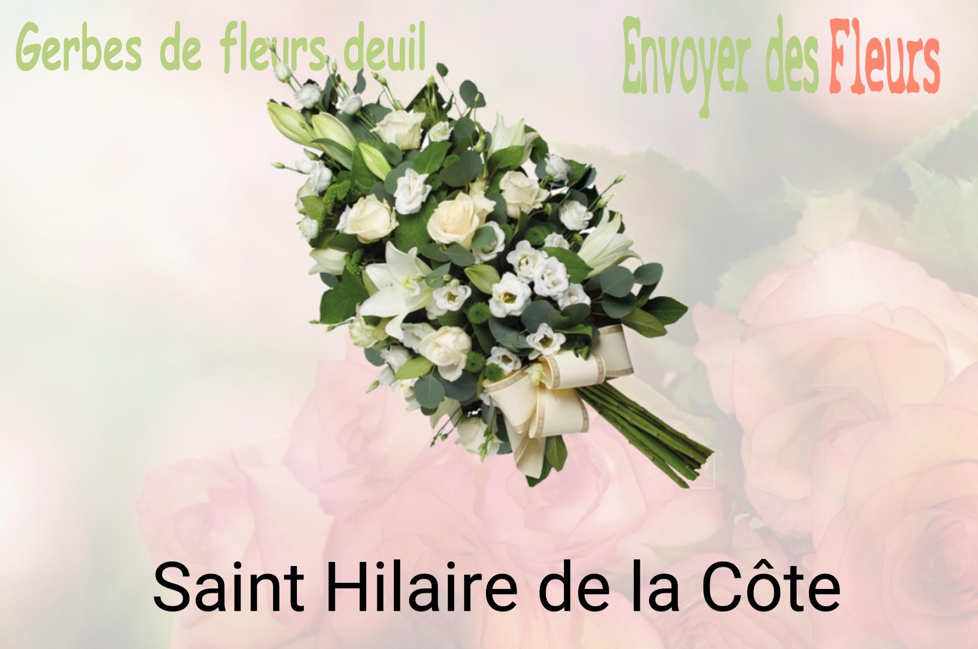 Gerbe de fleurs de deuil livrée à Saint-Hilaire-de-la-Côte
